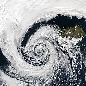 Low-pressure system over Iceland - Ethan Hein