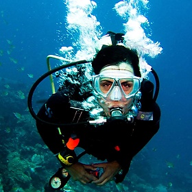 Scuba diving Indonesia - Bali - Komodo - Bunaken 2008 - Ilse Reijs and Jan-Noud Hutten