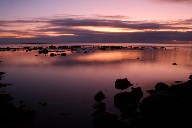 tropical iceland sunset