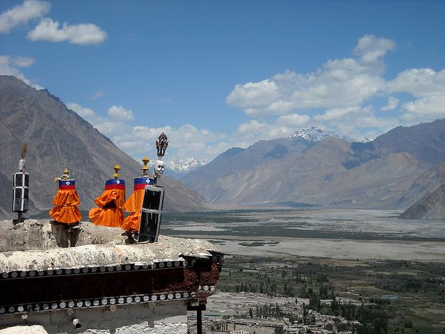 Looking out at Nubra Valley