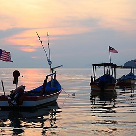 Aug 31st, Independence Day, MALAYSIA. Small boats Parade - ChR!s H@rR!0t