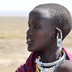 Masai Girl in Serengeti - japrea