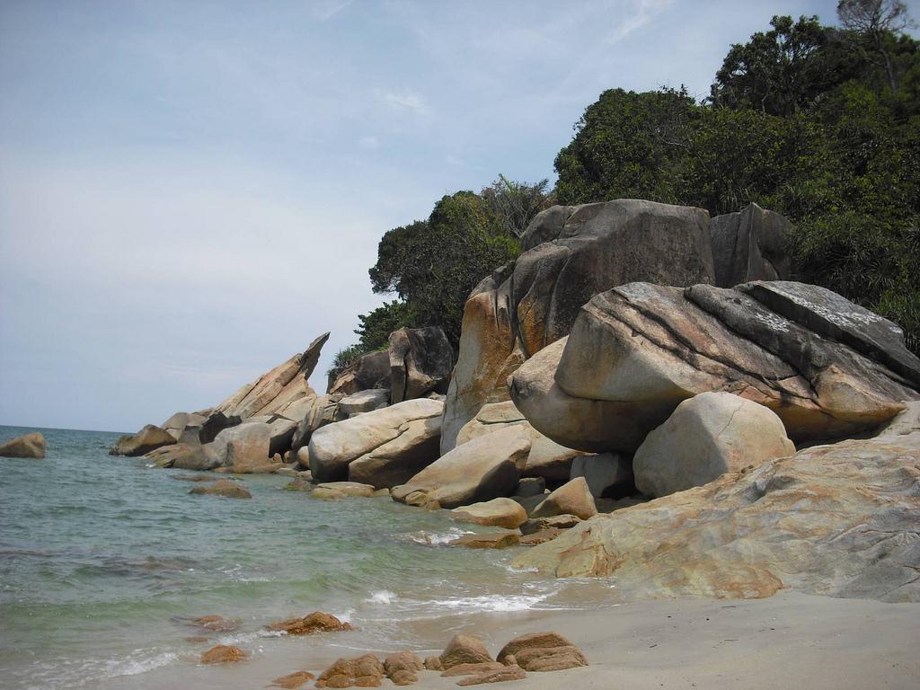Beach of Teluk Cempedak, Kuantan, Pahang, Malaysia