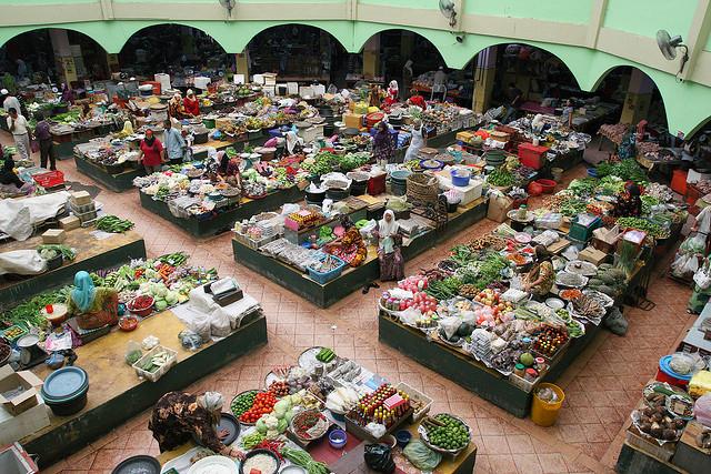 Pasar Besar Siti Khadijah, Kota Bharu, Malaysia