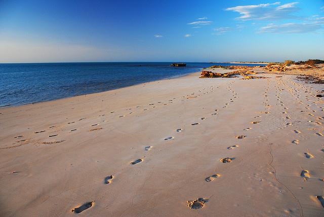 Lakeside beach