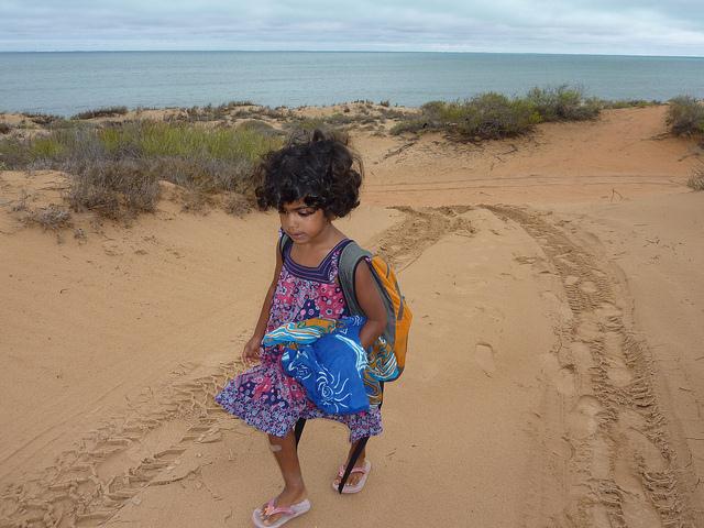 Returning from picnic: 4WD coast road, Ningaloo