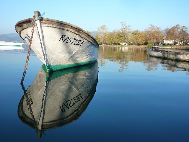 Fishing Boat on Lake Iznik, Turkey