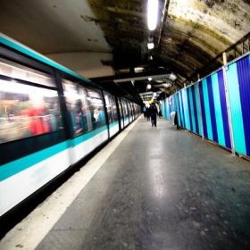 Paris subway zips by - angeloangelo