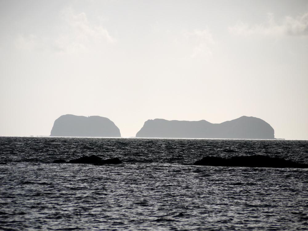 Misty island outside Costa Rica