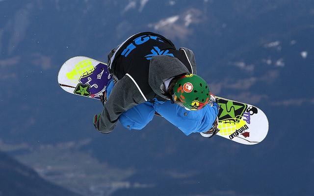 Snowboard Halfpipe Finals at The Brits 2010 in Laax, Switzerland